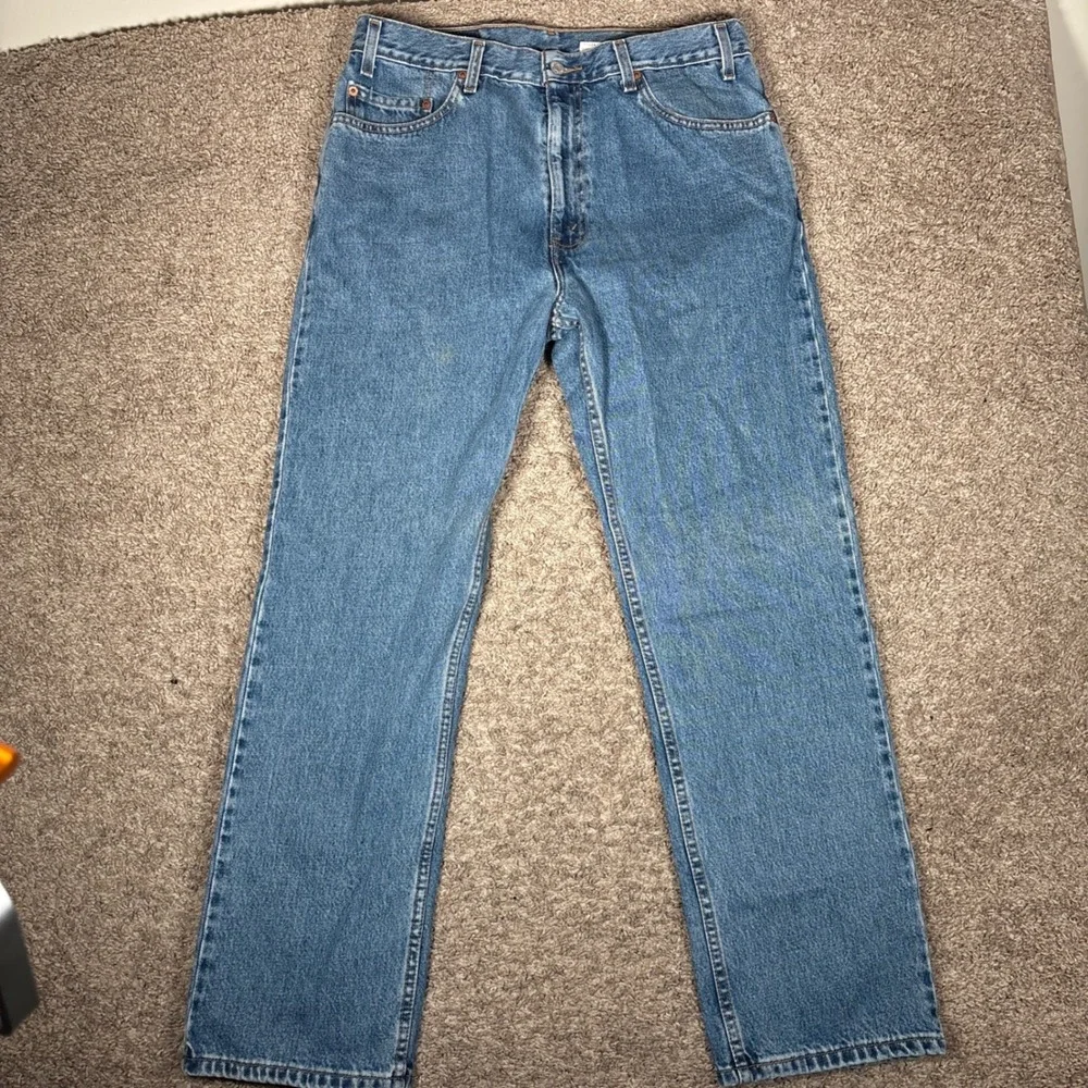 Vintage‎ Levi's 505 Mens Jeans Regular Fit Straight Leg Blue Fits 34x30 USA